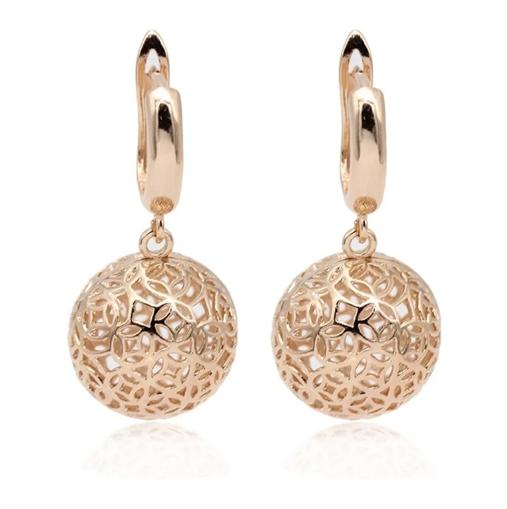 Gold plated earrings - Picture 2 of 5